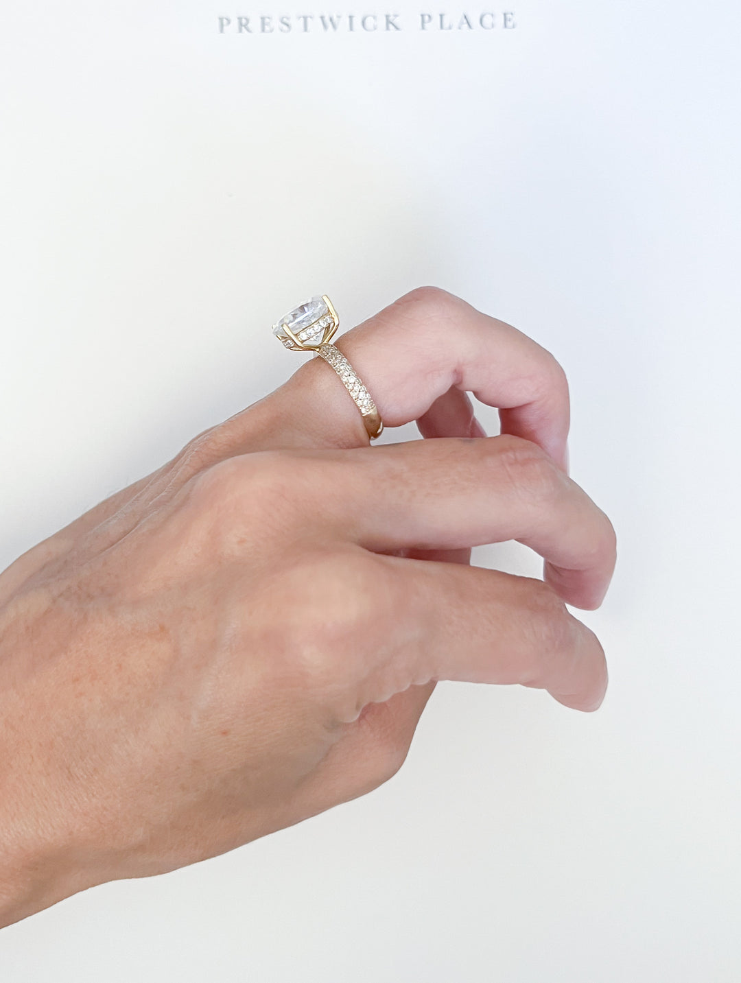 Double Thickness Band Upgrade With Half Pavé