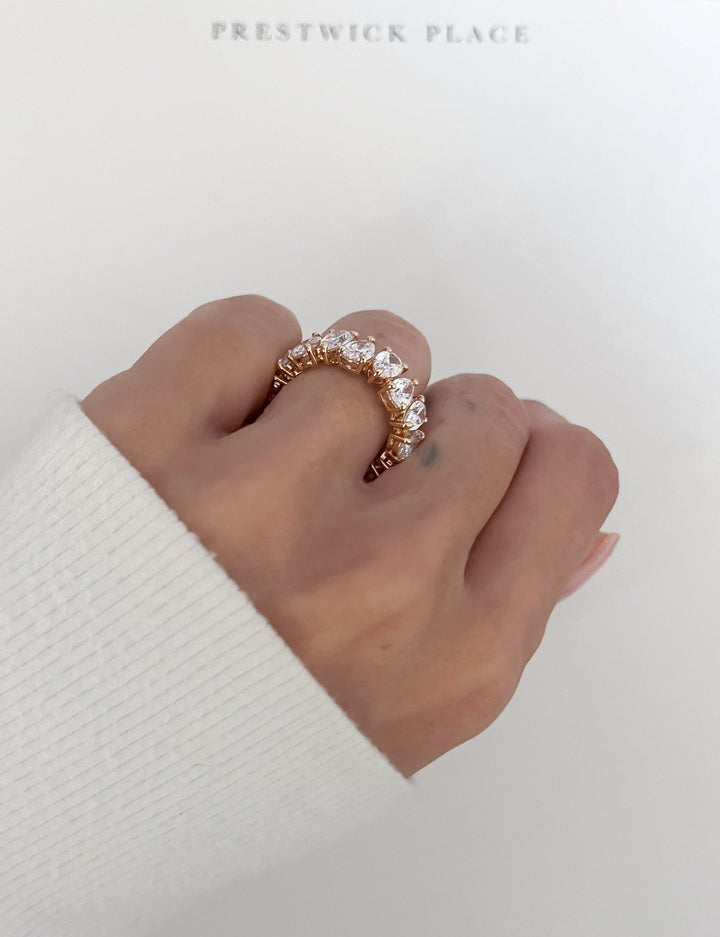 Pear Eternity Band 8.60ct - Moissanite