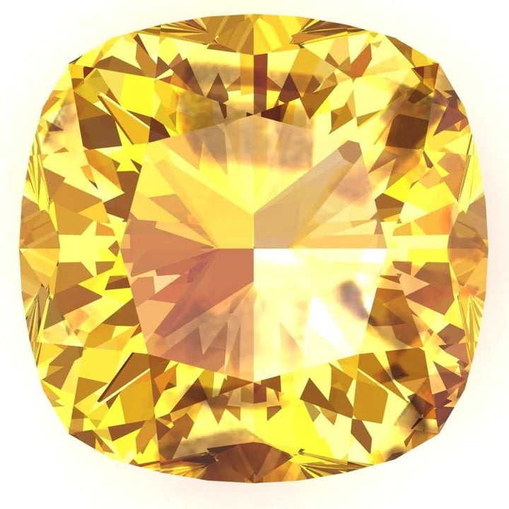 Cushion cut outlet yellow sapphire