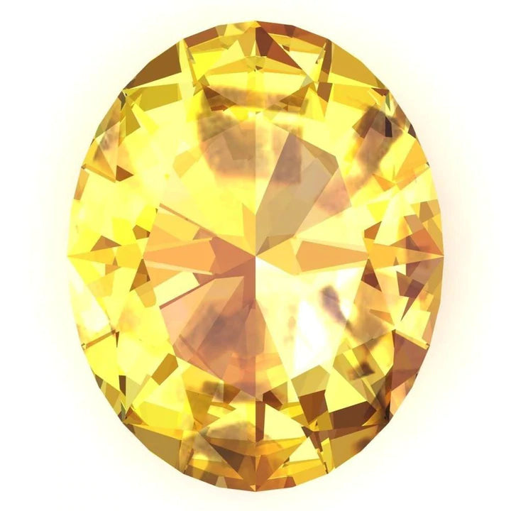 Oval Cut Canary Yellow Sapphire